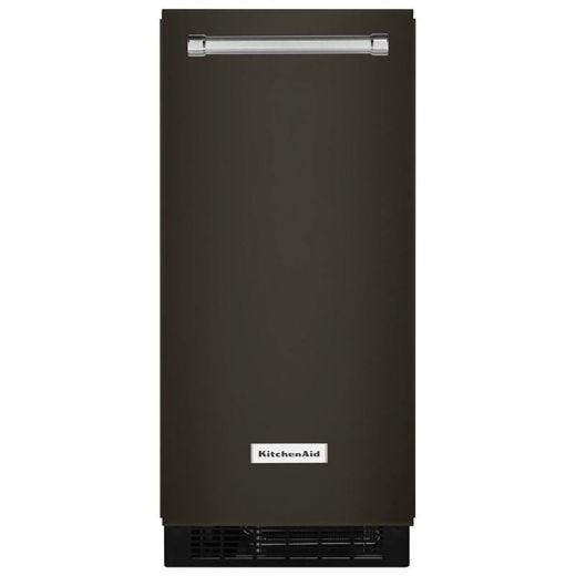 15" Automatic Ice Maker in PrintShield Black Stainless