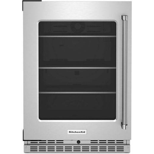 24" Undercounter Refrigerator Glass Door & Shelves