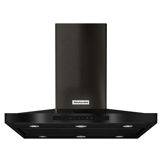 36" Island Hood Black Stainless