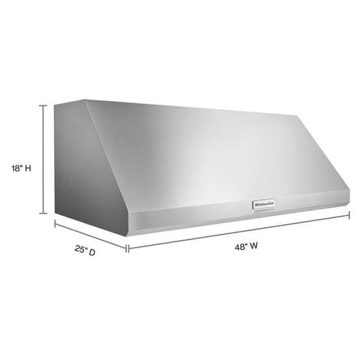 48" Commercial-Style Wall Mount Hood Shell