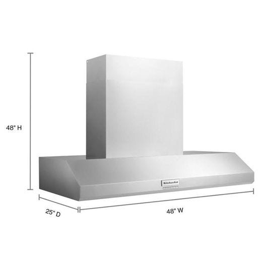 48" Commercial-Style Wall Mount Hood Shell