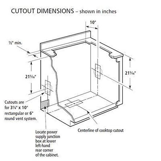 36" Retractable Downdraft Ventilation System