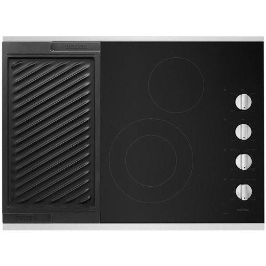 30" Electric Cooktop with Reversible Gril and Griddle