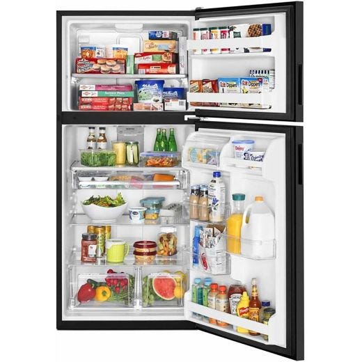 33" 21 Cu. Ft. Top Freezer Refrigerator - Black