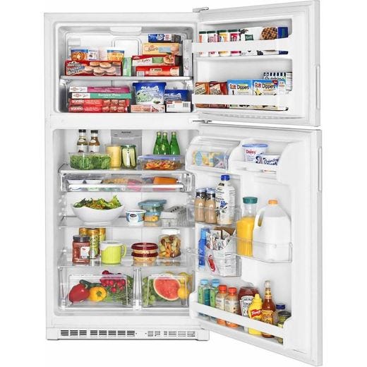 33" 21 Cu. Ft. Top Freezer Refrigerator - White
