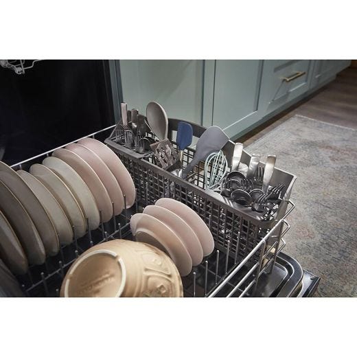 24" 55dBA Top Control Pocket Handle Dishwasher - Black