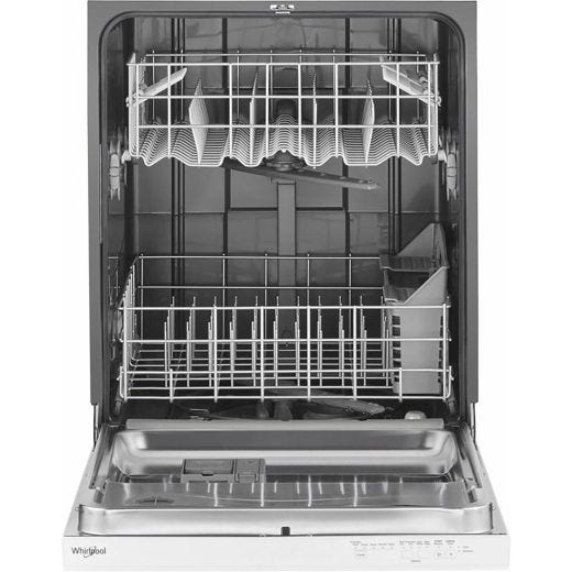24" 55dBA Top Control Pocket Handle Dishwasher - White