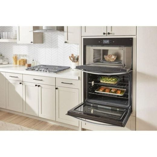 5.0 Cu. Ft. Wall Oven Microwave Combo w/ Air Fry - Black SS