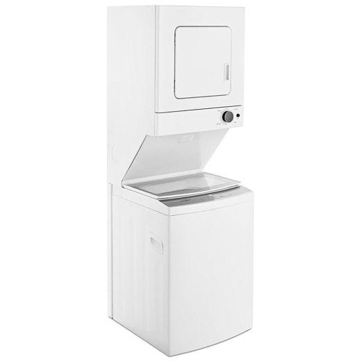 Stacked Washer/Dryer Laundry Center with EasyView™ Glass Lid