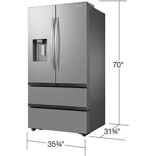 36" 25 cu. ft. Counter-Depth French 4-Door Refrigerator