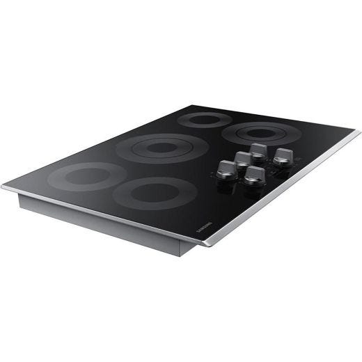 30" 5-Element Smart Electric Cooktop Knob Controls