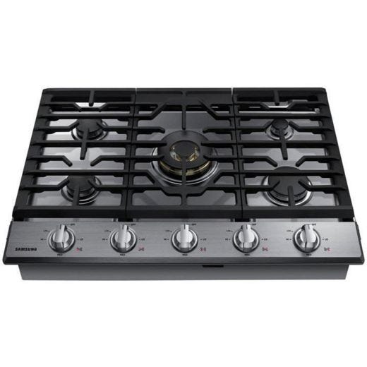30" 5-Burner Smart Gas Cooktop Stainless Steel