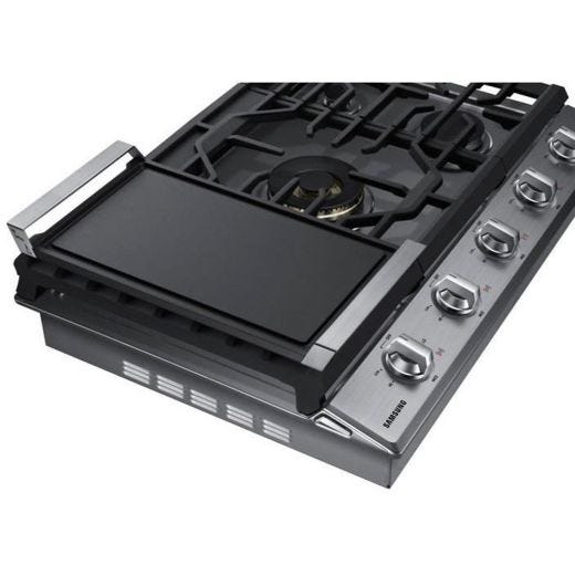 30" 5-Burner Smart Gas Cooktop Stainless Steel