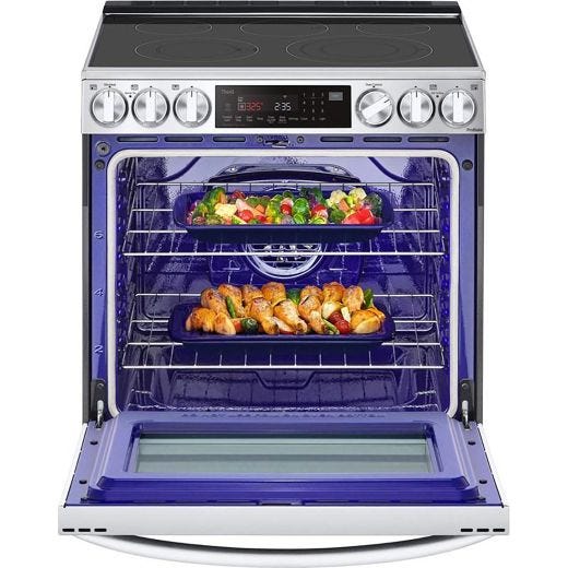 6.3 cu ft. Smart Electric Slide-in Range - Stainless Steel