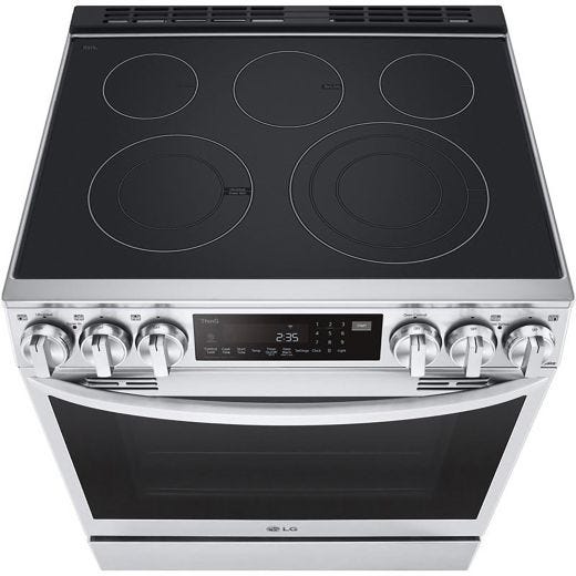 6.3 cu ft. Smart Electric Slide-in Range - Stainless Steel