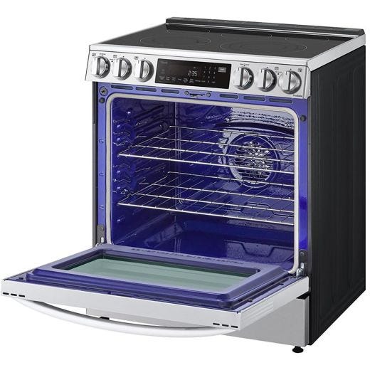 6.3 cu ft. Smart Electric Slide-in Range - Stainless Steel