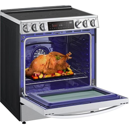 6.3 cu ft. Smart Electric Slide-in Range - Stainless Steel