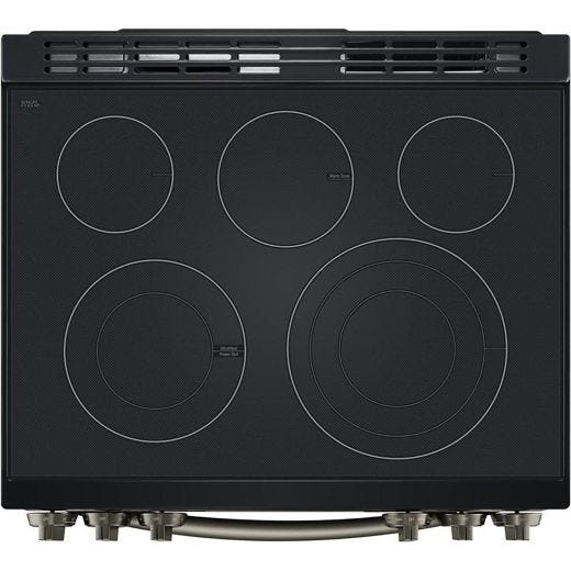 6.3 cu ft. Smart Electric Slide-in Range - Black Stainless