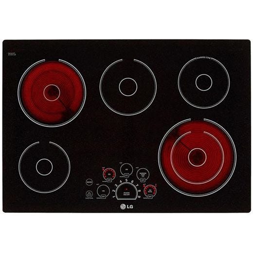 Table de cuisson encastrée électrique de 30po à commandes  S