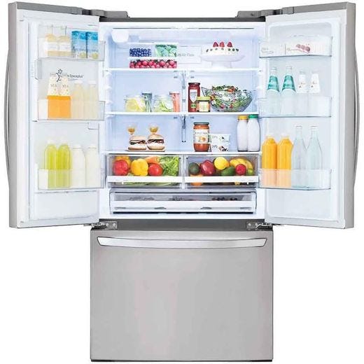 36" 27.7 cu.ft. French Door Refrigerator w/ Water & Ice