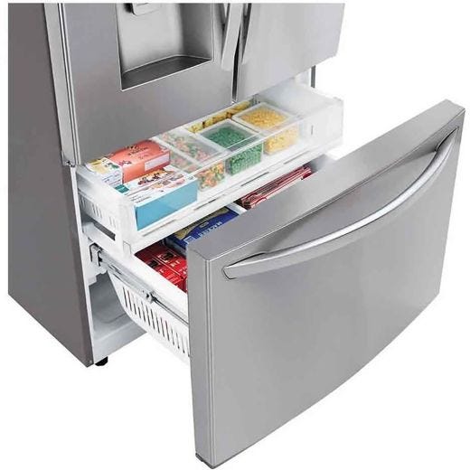 36" 27.7 cu.ft. French Door Refrigerator w/ Water & Ice