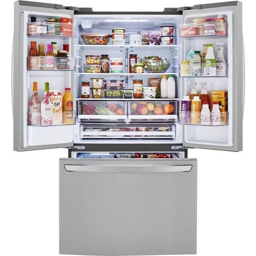 36" 29 cu.ft. 3-Door Refrigerator with Multi-Air Flow™