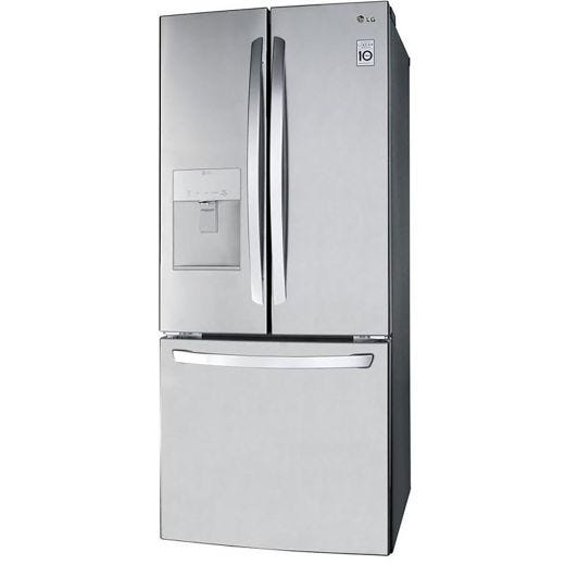 30" 21.8 cu.ft. 3-Door Refrigerator with External Water