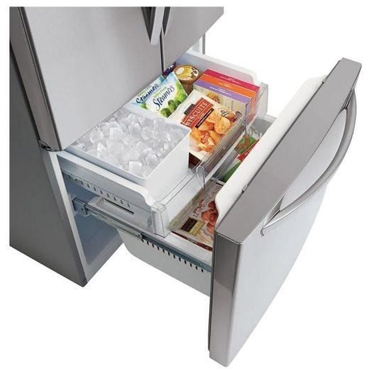 30" 21.8 cu.ft. 3-Door Refrigerator with External Water