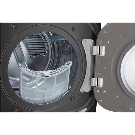 9.0 cu.ft. Wi-Fi Enabled Front Load Dryer in Black Steel