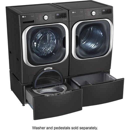9.0 cu.ft. Wi-Fi Enabled Front Load Dryer in Black Steel