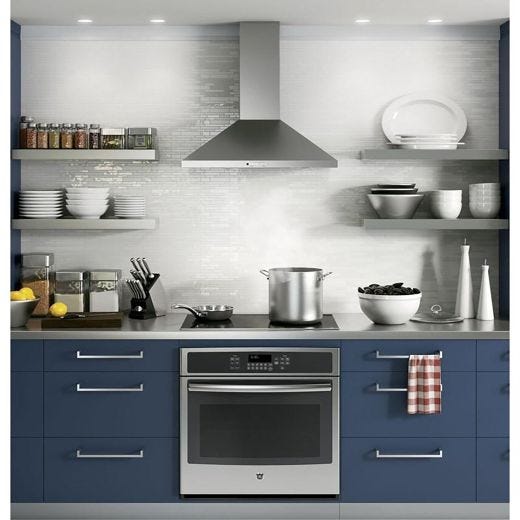 30" Convertible Wall Mount Range Hood in Stainless Steel