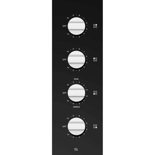 24" Built-In Electric Cooktop Black