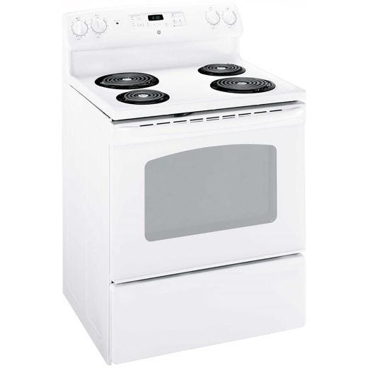 30In Free-standing coil element Electric Range in White