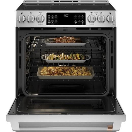 30" Slide-in Induction Range with Warming Drawer