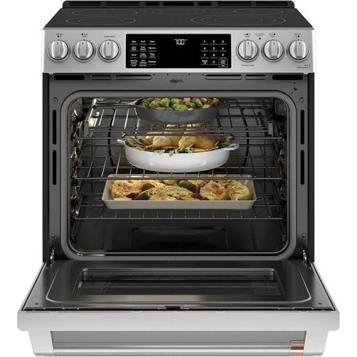 30" Slide-in Electric Range with Warming Drawer