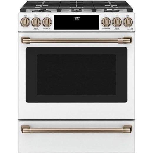 30" Slide-in Dual Fuel Range with Warming Drawer