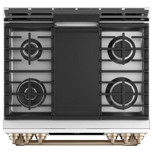 30" Slide-in Dual Fuel Range with Warming Drawer