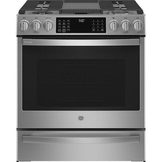30" Dual Fuel Range with No Preheat Air fry Tech.