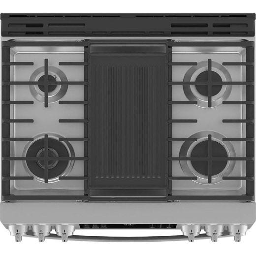 30" Dual Fuel Range with No Preheat Air fry Tech.