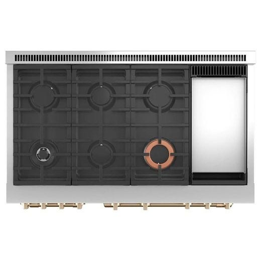 48" 8.25 cu. Ft. Smart Dual-Fuel Commercial Range