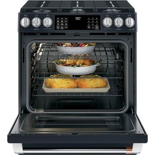 30" Slide-In Dual Fuel Range with Warming Drawer