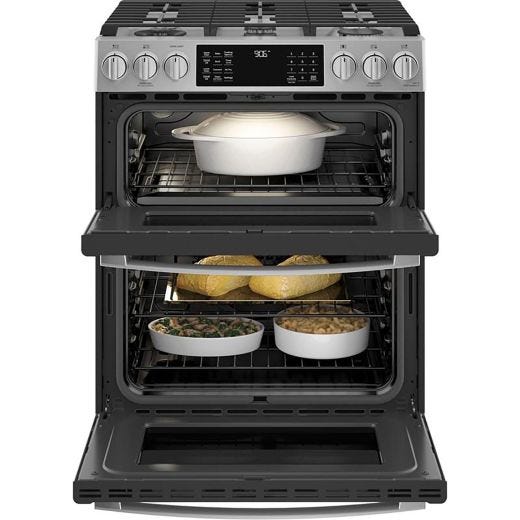 30" Slide-In Double Oven Gas Range with WiFi