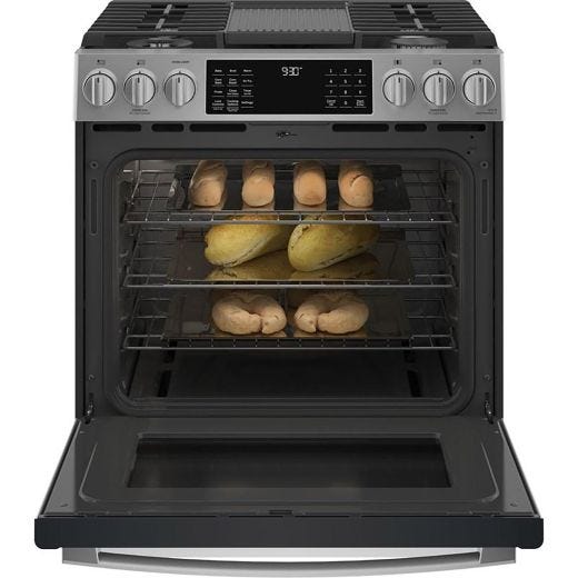 30" Slide-In Convection Gas Range with WiFi Connect