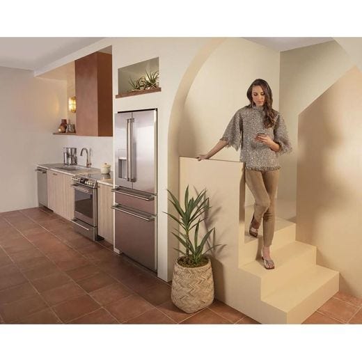36" 22.3 cu.ft. Wi-Fi Counter-Depth 4-Door Refrigerator