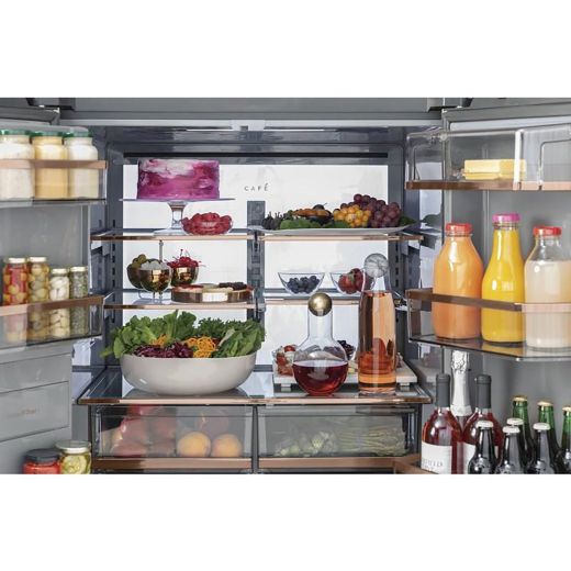 36" 27.4 cu.ft. 4-Door Refrigerator in Platinum Glass