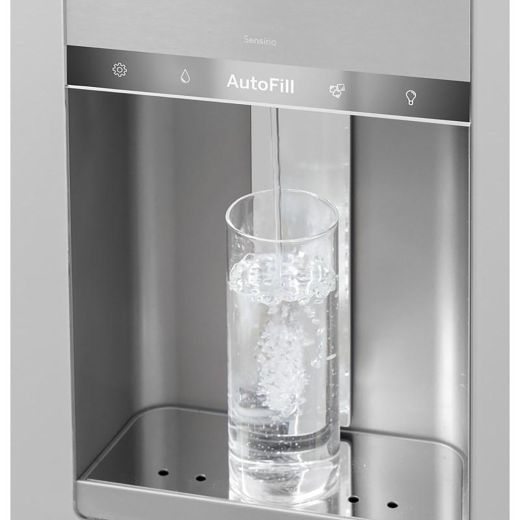 36" 27.4 cu.ft. 4-Door Refrigerator in Platinum Glass