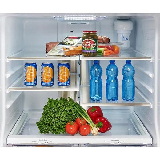 30" 20.8 cu.ft. French Door Bottom-Mount Refrigerator