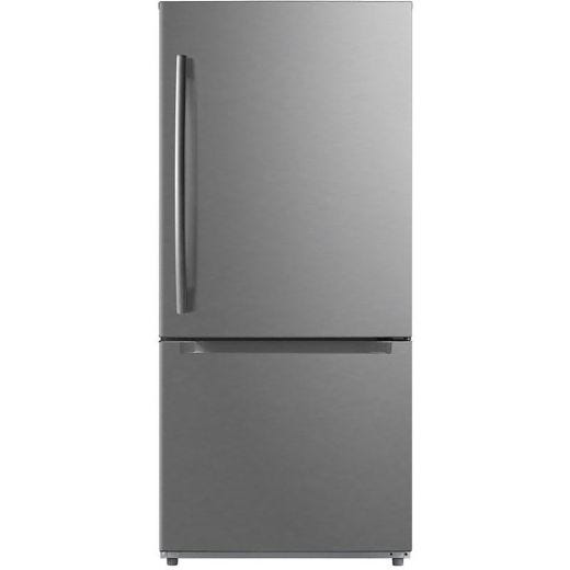 30" 18.6 cu.ft. Bottom Freezer Refrigerator & LED Light