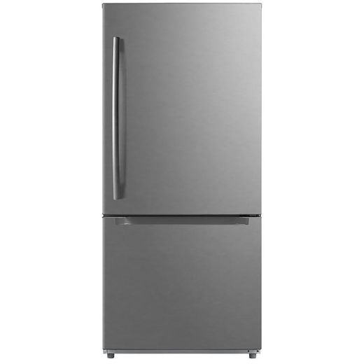 30" 18.6 cu.ft. Bottom Freezer Refrigerator & LED Light