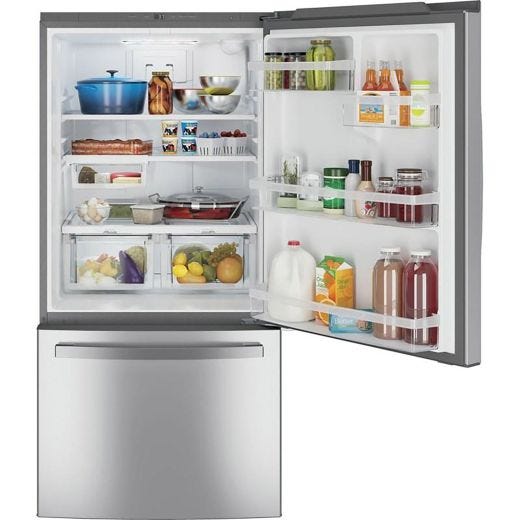33" 24.8 cu.ft. Bottom Freezer Refrigerator